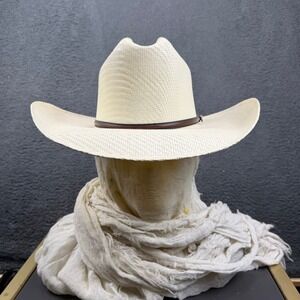 Twister Mens Straw Cowboy Hat 7 Western Style Tan Rodeo